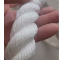 出纯丙纶白色绳子，1.4米一条，处理7吨，潍坊提货